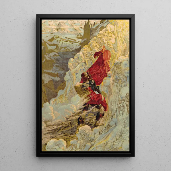 Fervaal - Carlos Schwabe — inramlat konstverk på väggen