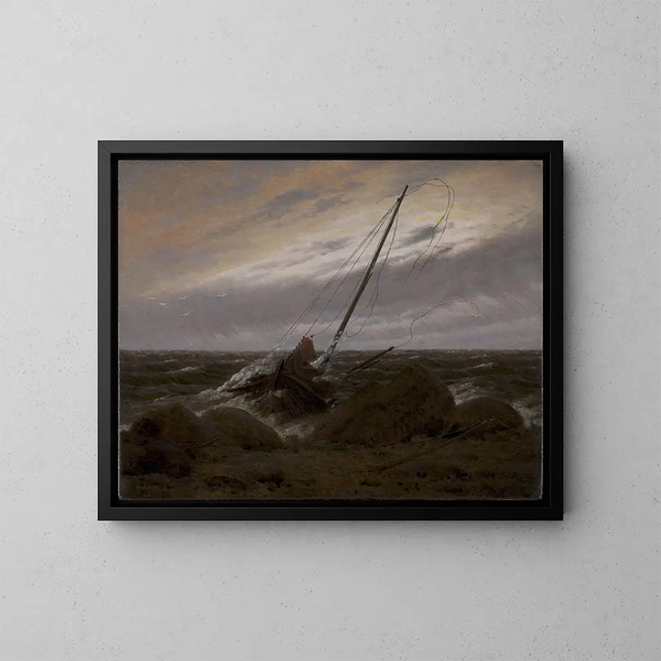 Efter stormen - Caspar David Friedrich — inramlat konstverk på väggen
