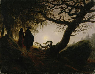 Caspar David Friedrich - Man and Woman contemplating the moon.webp