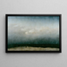Le Moine au bord de la mer - Caspar David Friedrich — inramlat konstverk på väggen