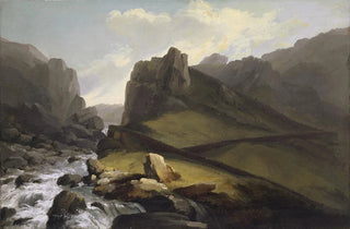 Caspar Wolf - The Old and the New Gotthard Road above Hospental.webp