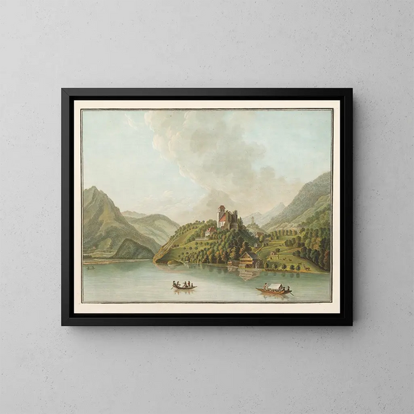 Vue de Rinkenberg sur le lac de Brienz - Caspar Wolf — inramlat konstverk på väggen
