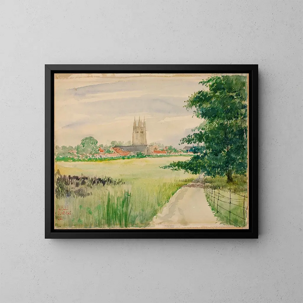 Wells katedral, England - Cass Gilbert — inramlat konstverk på väggen