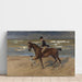 Reproduktion av målningen Cavalier sur la plage - Max Liebermann