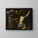 Saint Sébastien - Cecco del Caravaggio — inramlat konstverk på väggen