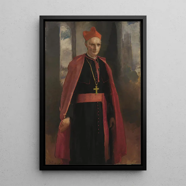 Cardinal Mercier - Cecilia Beaux — inramlat konstverk på väggen
