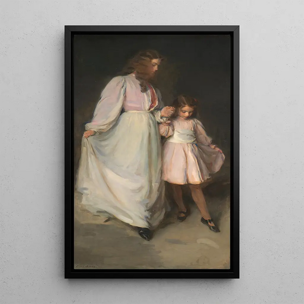 Reproduktion av målningen Dorothea och Francesca - Cecilia Beaux
