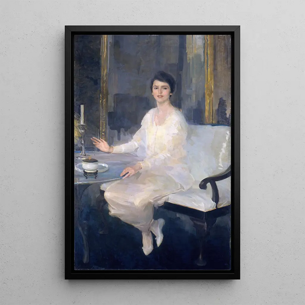 Ernesta - Cecilia Beaux — inramlat konstverk på väggen