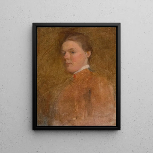 Självporträtt - Cecilia Beaux — inramlat konstverk på väggen