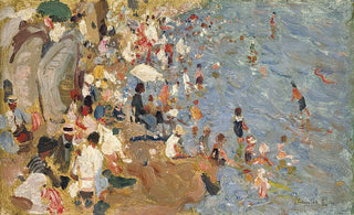 Cecilio Pl y Gallardo - La PlayaFigures On The Beach.webp