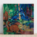 Reproduktion av målningen Hjortar i skogen II - Franz Marc