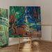Reproduktion av målningen Hjortar i skogen II - Franz Marc