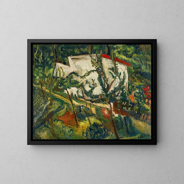 Maison de Clamart - Chaïm Soutine — inramlat konstverk på väggen