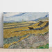 Reproduktion av målningen Champ clos avec laboureur - Vincent van Gogh