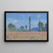 Reproduktion av målningen av vallmofältet, Giverny av Claude Monet