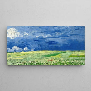 Veteåkrar under en regnhimmel - Vincent Van Gogh