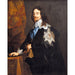 Reproduktion av målningen av Charles I, Englands kung av Anthony van Dyck