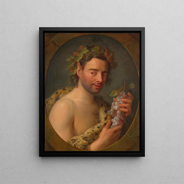 Bacchus - Charles André van Loo — inramlat konstverk på väggen