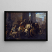 Bélisaire mendiant aux portes de Rome - Charles André van Loo — inramlat konstverk på väggen