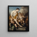 Venus och Cupido med Mars armar - Charles André van Loo — inramlat konstverk på väggen