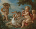 Putti som pryder en svan med en blomsterkrans - Charles-Joseph Natoire — vy av konstverket