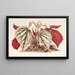 Begonia eximia - Charles Antoine Lemaire — inramlat konstverk på väggen