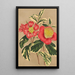 Reproduktion av målningen Camellia japonica sesanqua - Charles Antoine Lemaire