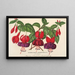 Fuchsia hortikulturella sorter - Charles Antoine Lemaire — inramlat konstverk på väggen