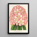 Reproduktion av målningen Rhododendron Comte de Gomer - Charles Antoine Lemaire