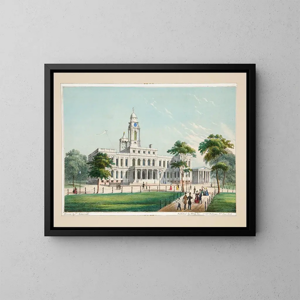 Hôtel de ville - Charles Autenrieth — inramlat konstverk på väggen
