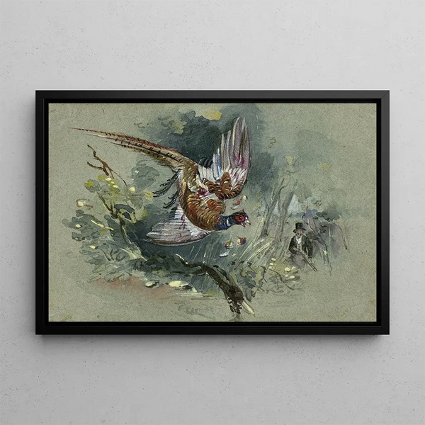 Charles B Newhouse - Pheasant and Hunter.webp