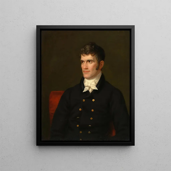 John C. Calhoun - Charles Bird King — inramlat konstverk på väggen