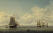 Bateaux de pêche par mer calme - Charles Brooking — vy av konstverket