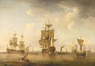 Charles Brooking - Men of War in Harbour.webp