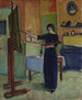 konstnär i sitt ateljé - Charles Camoin — vy av konstverket