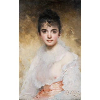 Charles Chaplin - Portrait Of A Young Woman.webp