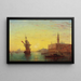 Vue du Palais des Doges à Venise - Charles Clement Calderon — inramlat konstverk på väggen