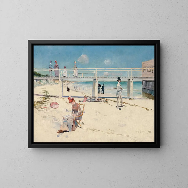 En semester i Menton - Charles Conder — inramlat konstverk på väggen