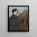 Portrait de William Orpen 1878-1931 artiste - Charles Conder — inramlat konstverk på väggen