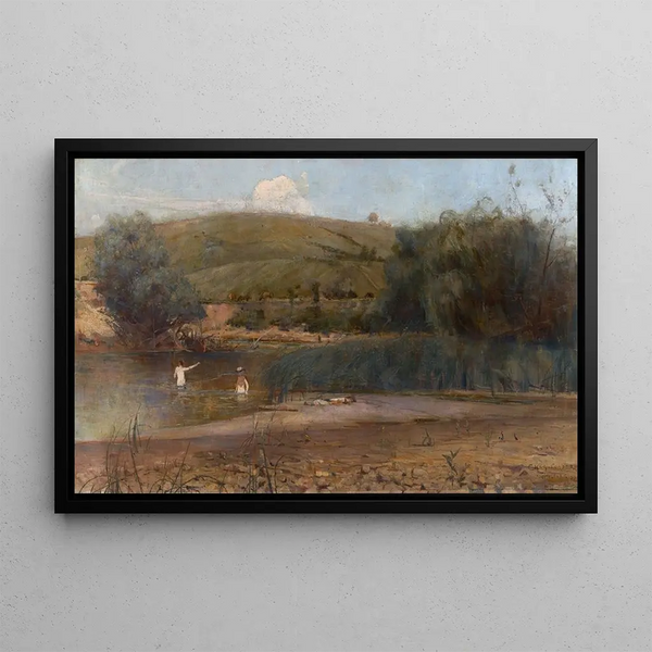 La Yarra Heidelberg - Charles Conder — inramlat konstverk på väggen