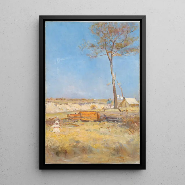 Reproduktion av målningen Under en söderns sol - Charles Conder