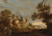 Landskapsbild med resan till Emmaus - Charles Cornelisz de Hooch — vy av konstverket