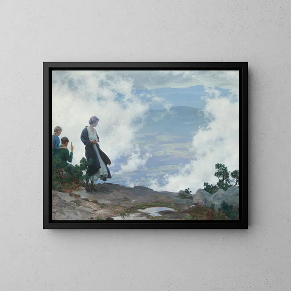 Efter stormen - Charles Courtney Curran — inramlat konstverk på väggen