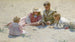 Barn vid havskanten - Charles Courtney Curran — vy av konstverket