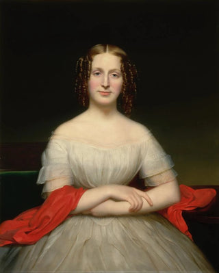 Charles Cromwell Ingham - Portrait Of Fidelia Marshall.webp