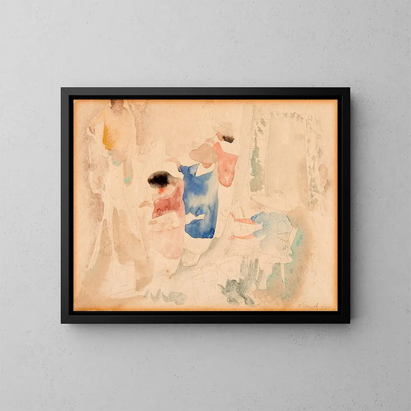 Esquisse d'artistes - Charles Demuth — inramlat konstverk på väggen