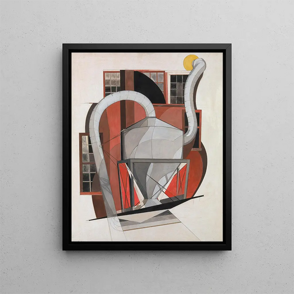 Machinerie - Charles Demuth — inramlat konstverk på väggen