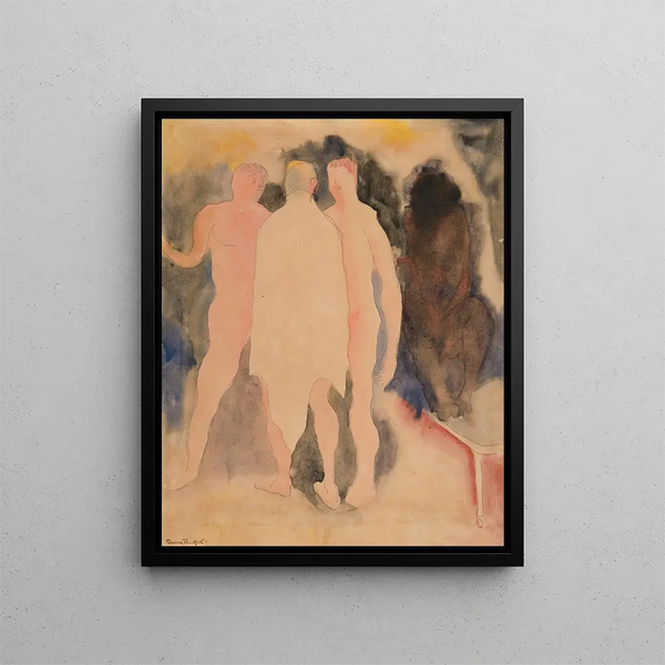 Badrum turkiskt - Charles Demuth — inramlat konstverk på väggen