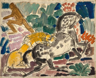 Charles Dufresne - Lion attaquant un cheval.webp