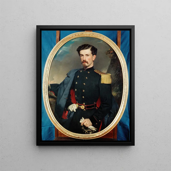 Walther von Hallwyl 1839-1921 - Charles Édouard Boutibonne — inramlat konstverk på väggen